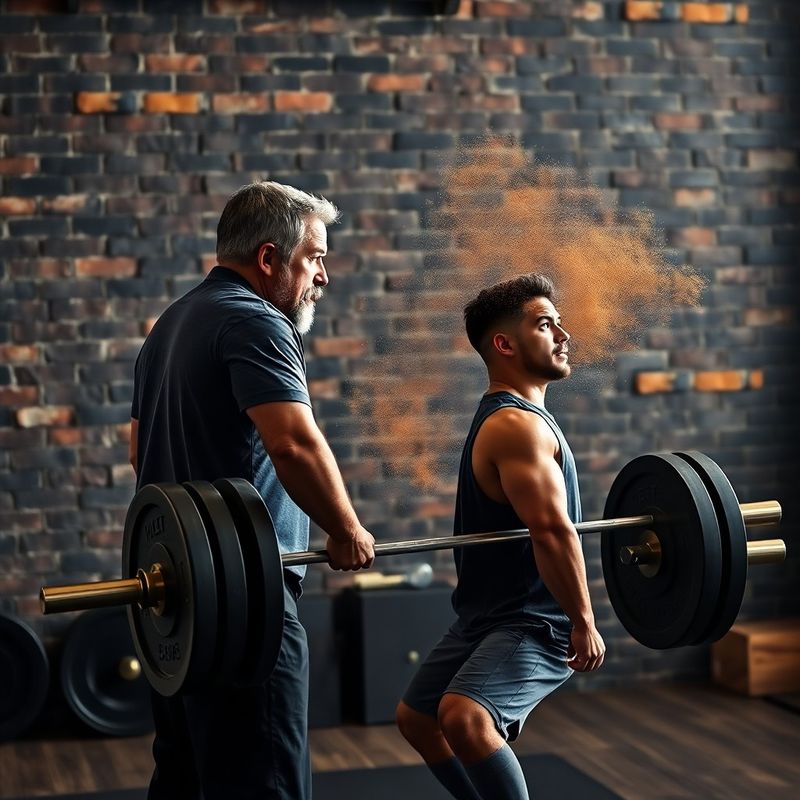Coach cuing a barbell squat in Barbell Club