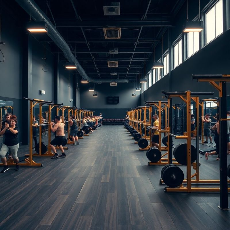 Members training together on the Society Group gym floor in San Jose
